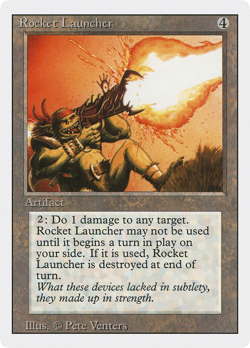 Rocket Launcher (DMG) Revised Edition 3ED Magic MTG - Image 1