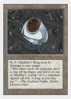 Aladdin's Ring (DMG) Revised Edition 3ED Magic MTG - Image 1