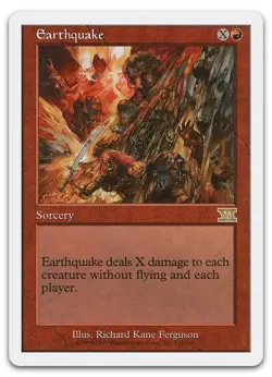 Earthquake #173 (LP) Classic Sixth Edition 6ED Magic MTG - Image 1