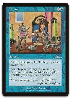 Tinker #45 (LP) Urza's Legacy ULG Magic MTG - Image 1
