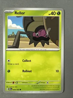 Pokemon TCG * Destined Rivals 024/182 Rellor Common * UNG NM FRESH PACK - Image 1