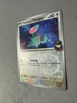 Pokemon TCG * Destined Rivals 153/182 Team Rocket's Porygon C REVERSE HOLO * NM - Image 2