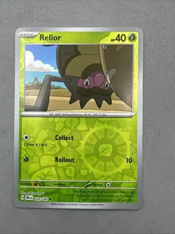 Pokemon TCG * Destined Rivals 024/182 Rellor Common * REVERSE HOLO * FRESH PK - Image 1