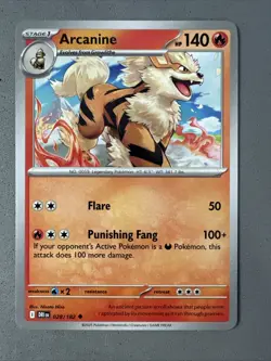 Pokemon TCG * Destined Rivals 028/182 Arcanine Uncommon * UNG NM FRESH PACK - Image 1
