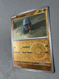 Pokemon TCG * Destined Rivals 097/182 Nosepass Common REVERSE HOLO * NM FRESH PK - Image 2
