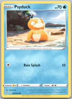 Psyduck 024 Evolving Skies Normal Water Pokemon Card NM - Image 1