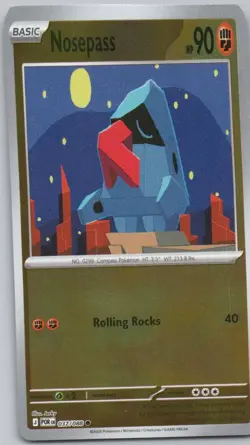 Nosepass 037 Perfect Order Reverse Holo Fighting Pokemon Card NM - Image 1