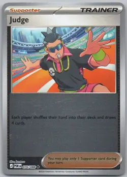 Judge 076 Perfect Order Reverse Holo Trainer Pokemon Card NM - Image 1