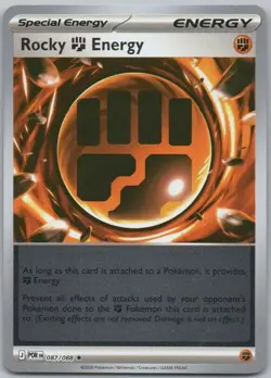 Rocky Fighting Energy 087 Perfect Order Reverse Holo Trainer Pokemon Card NM - Image 1