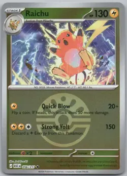 Raichu 056 Ascended Heroes Poke Ball Lightning Pokemon Card NM - Image 1