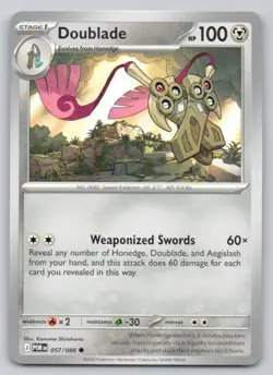 Doublade 057 Perfect Order Normal Steel Pokemon Card NM - Image 1