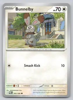 Bunnelby 064 Perfect Order Normal Colorless Pokemon Card NM - Image 1