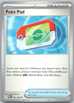 Poke Pad 081 Perfect Order Normal Trainer Pokemon Card NM - Image 1