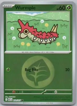 Wurmple 011 Ascended Heroes Energy Holo Grass Pokemon Card NM - Image 1