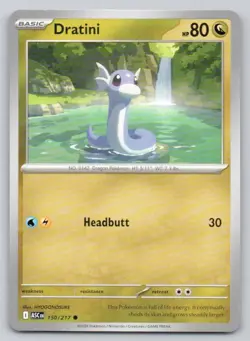 Dratini 150 Ascended Heroes Normal Dragon Pokemon Card NM - Image 1