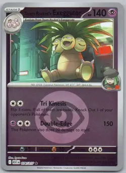 Team Rocket's Exeggutor 078 Ascended Heroes Energy Holo Psychic Pokemon Card NM - Image 1