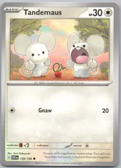 Tandemaus 159 Scarlet & Violet Normal Colorless Pokemon Card NM - Image 1