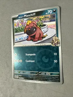 Pokemon TCG * Destined Rivals 138/182 Arven's Maschiff C REVERSE HOLO * FRESH PK - Image 2