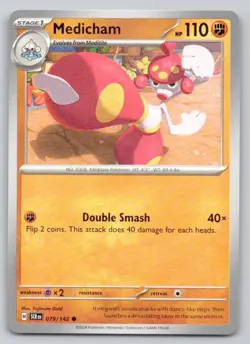 Medicham 079 Stellar Crown Normal Fighting Pokemon Card NM - Image 1