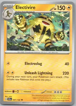Electivire 047 Stellar Crown Normal Lightning Pokemon Card NM - Image 1
