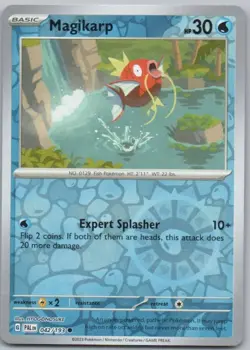 Magikarp 042 Paldea Evolved Reverse Holo Water Pokemon Card NM - Image 1