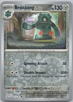 Bronzong 127 Surging Sparks Reverse Holo Steel Pokemon Card NM - Image 1