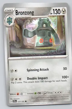 Bronzong 127 Surging Sparks Normal Steel Pokemon Card NM - Image 1