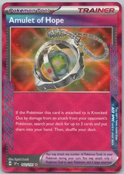 Amulet of Hope 162 Surging Sparks Holo Trainer Pokemon Card NM - Image 1