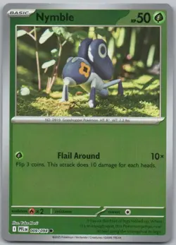 Nymble 009 Phantasmal Flames Reverse Holo Grass Pokemon Card NM - Image 1