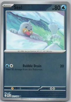 Seel 021 Phantasmal Flames Reverse Holo Water Pokemon Card NM - Image 1