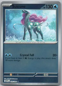 Suicune 026 Phantasmal Flames Reverse Holo Water Pokemon Card NM - Image 1