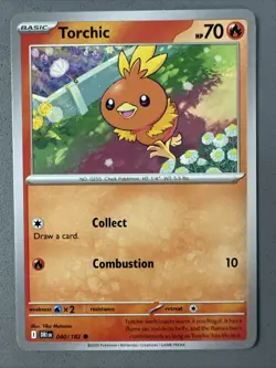 Pokemon TCG * Destined Rivals 040/182 Torchic Common * UNG NM FRESH PACK - Image 1