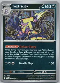Toxtricity 068 Phantasmal Flames Reverse Holo Darkness Pokemon Card NM - Image 1