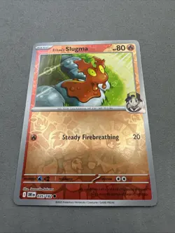 Pokemon TCG * Destined Rivals 035/182 Ethan's Slugma C * REVERSE HOLO * FRESH PK - Image 2