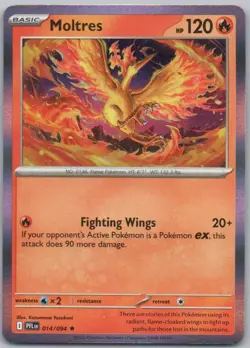 Moltres 014 Phantasmal Flames Holo Fire Pokemon Card NM - Image 1