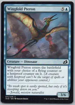 Wingfold Pteron 71 Ikoria: Lair of Behemoths Creature Magic Card NM - Image 1