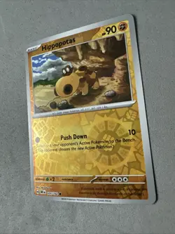 Pokemon TCG * Destined Rivals 105/182 Hippopotas C REVERSE HOLO * NM FRESH PK - Image 2
