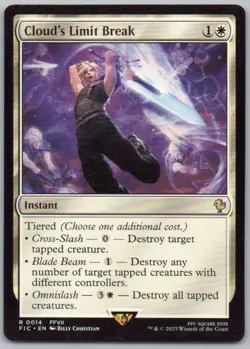 Cloud's Limit Break 14 Commander: FINAL FANTASY Normal Instant Magic Card NM - Image 1