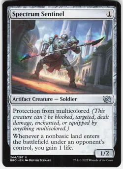 Spectrum Sentinel 244 Uncommon The Brothers' War Magic: The Gathering LP - Image 1