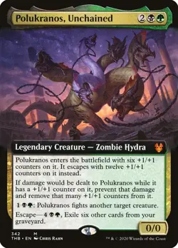 MTG Polukranos, Unchained Extended Art - Theros Beyond Death #342 - Image 1