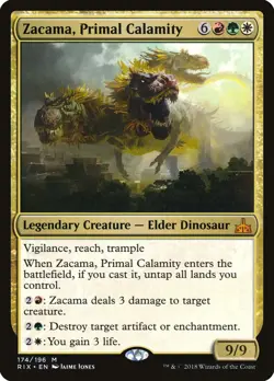 MTG Zacama, Primal Calamity - Rivals of Ixalan #174 - Image 1