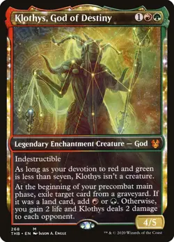 MTG Klothys, God of Destiny Showcase - Theros Beyond Death #268 - Image 1