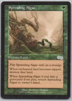Spreading Algae 274 Urza's Saga Normal Enchantment Magic Card NM - Image 1