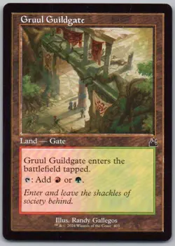 Gruul Guildgate (Retro Frame) 403 Ravnica Remastered Normal Land Magic Card NM - Image 1