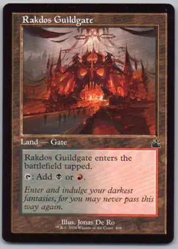 Rakdos Guildgate (Retro Frame) 408 Ravnica Remastered Normal Land Magic Card NM - Image 1