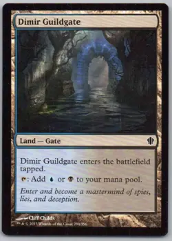 Dimir Guildgate 284 Commander 2013 Normal Land Magic Card NM - Image 1