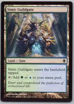 Simic Guildgate 323 Commander 2013 Normal Land Magic Card NM - Image 1
