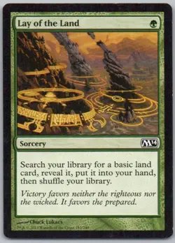 Lay of the Land 183 Magic 2014 Normal Sorcery Magic Card NM - Image 1