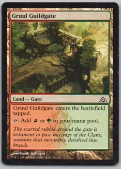 Gruul Guildgate 150 Dragon's Maze Normal Land Magic Card NM - Image 1