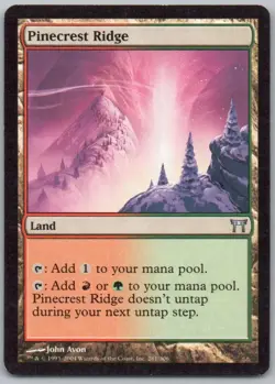 Pinecrest Ridge 281 Champions of Kamigawa Normal Land Magic Card NM - Image 1